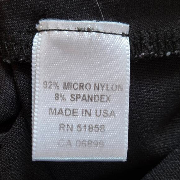 Judy P Jackie Turtleneck Black sz Large Ruched neck, Double layer front Stretch - Picture 10 of 11